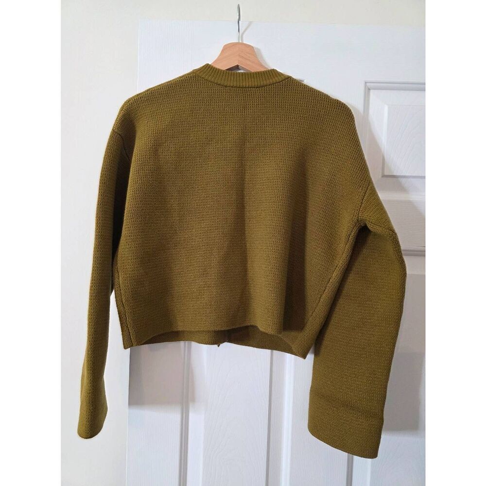 Sezane Valerio Jacket Olive Green Size XS - Picture 10 of 11
